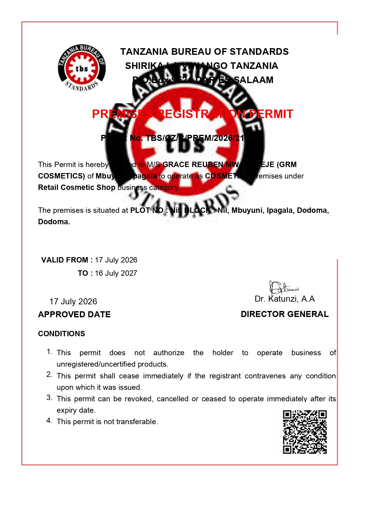 OSHA certificate